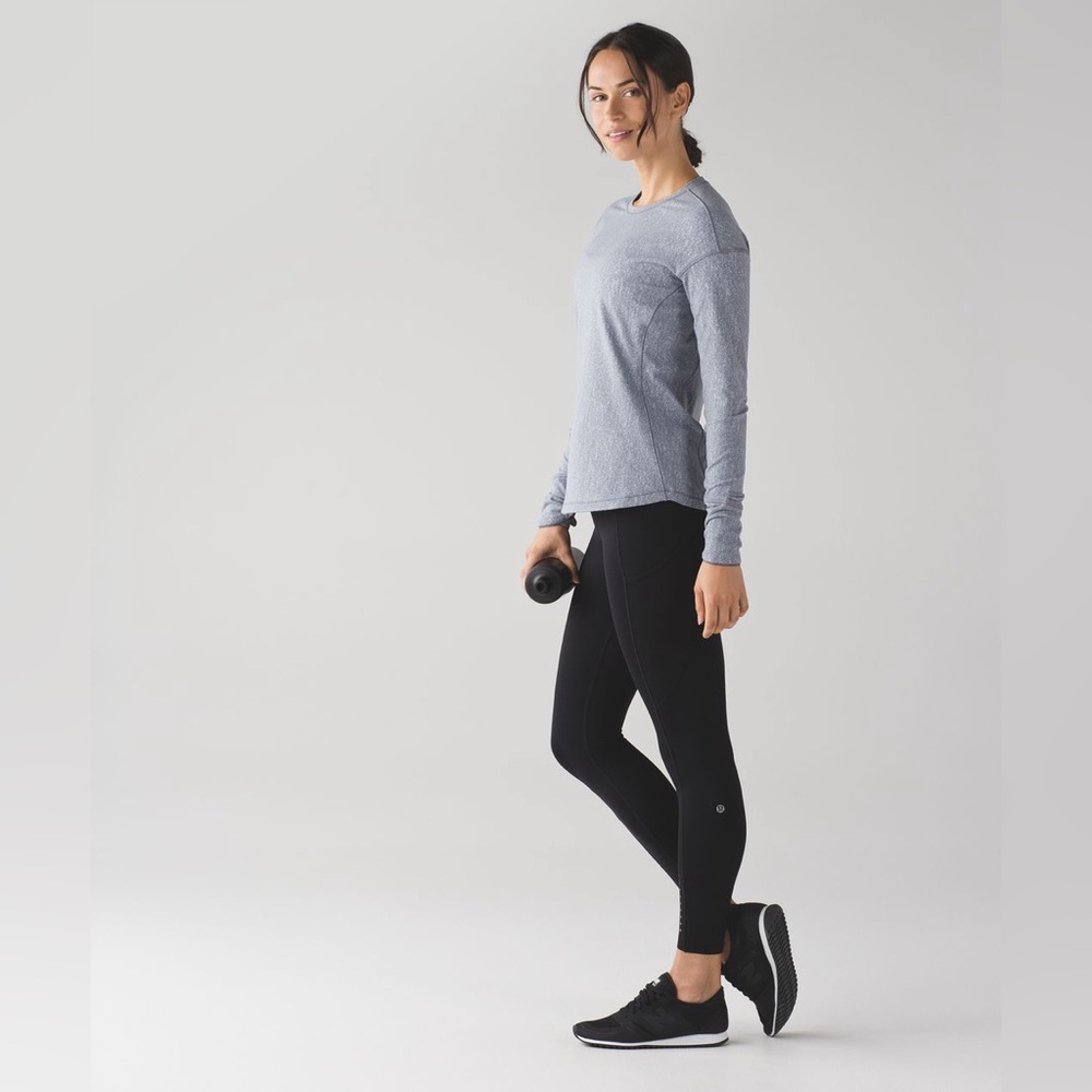 Lululemon Outrun Thick Long Sleeve Luon Thumb Holes Running Activewear Workout